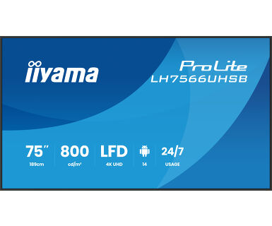 iiyama ProLite LFDs LH7566UHSB-B1AG