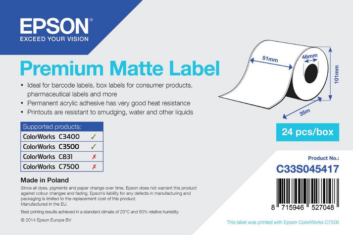 Epson labels C33S045419